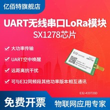 AX5043无线串口模块窄带收发一体空中唤醒 超低功耗433M贴片模块