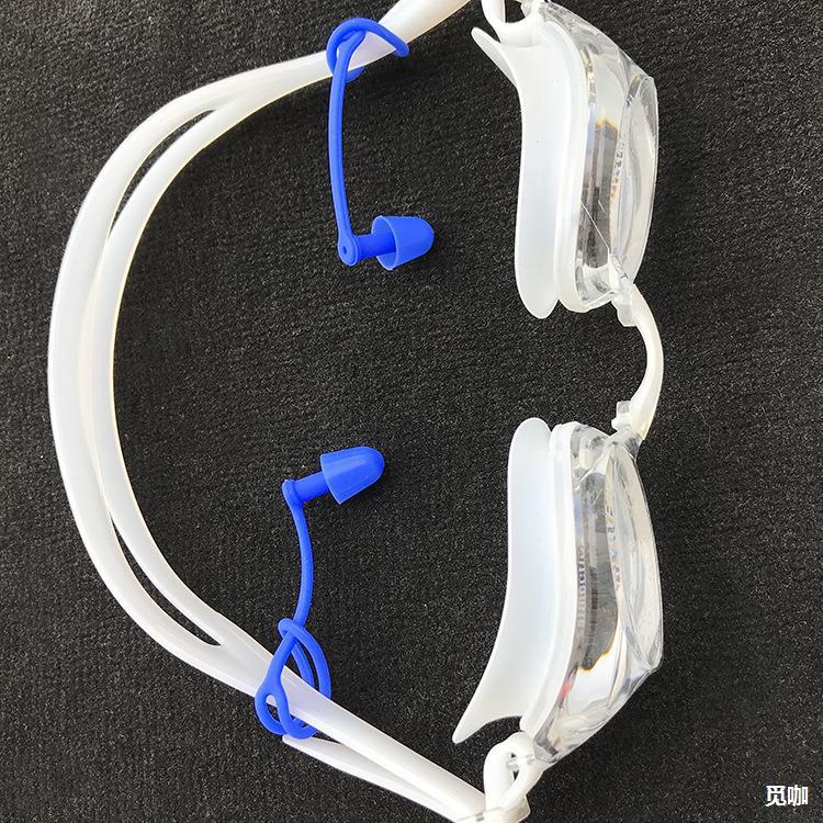 带线游泳耳塞鼻夹套装带绳防水耳塞鼻夹成人儿童游泳用品-阿里巴巴