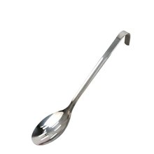 BB4C批发加厚不锈钢长柄厨匙带钩汤勺漏勺汤匙份数盆打菜勺厨