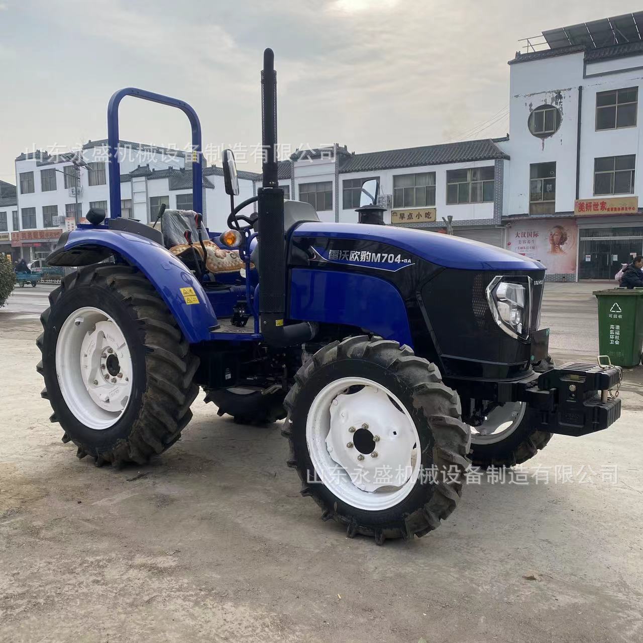 70马力大桥雷沃欧豹四驱拖拉机 农用涡轮增压翻地秸秆还田旋地机