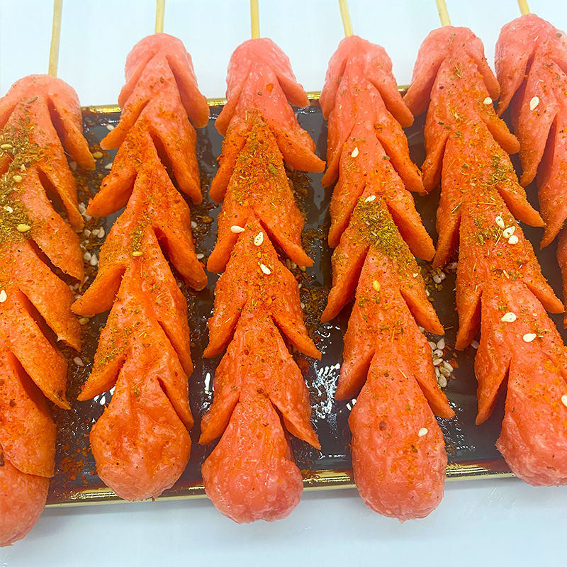 烤肠淀粉肠街头煎烧烤火腿肠油炸批发香肠派对脆皮大香肠一件代发