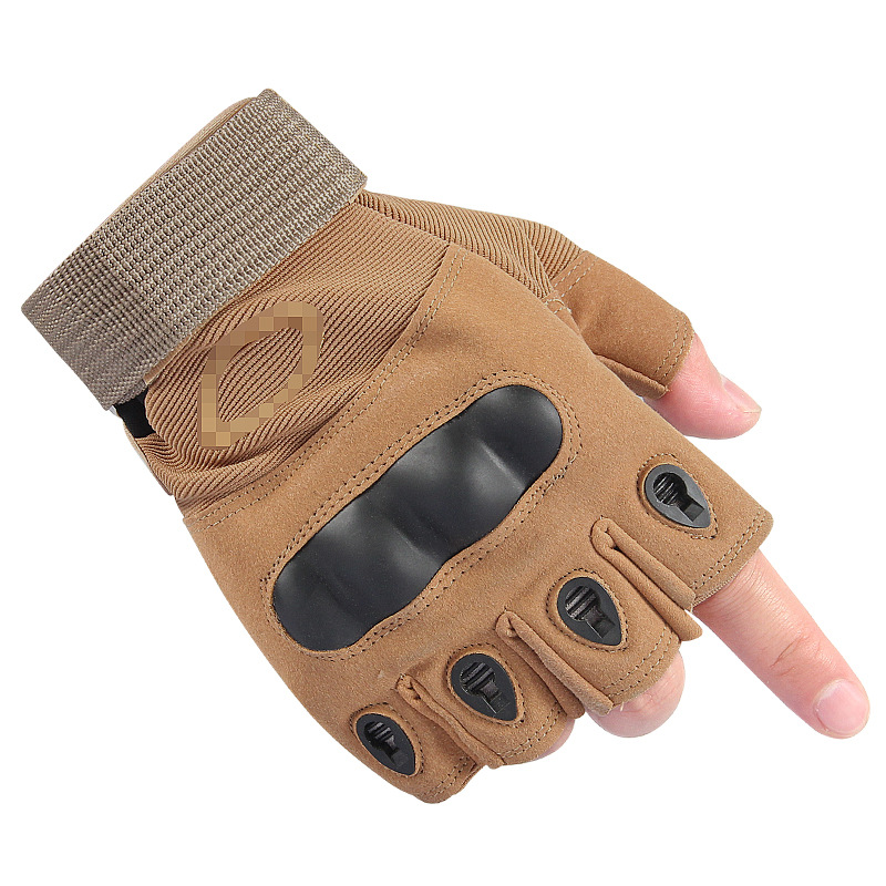 户外战术手套o记半指手套 军迷训练耐磨手套户外骑行运动半指手套