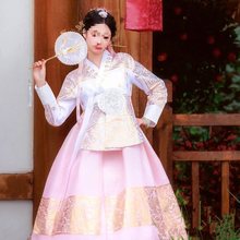 新款韩国延吉公主小姐宫廷韩服民族礼服旅拍摄影