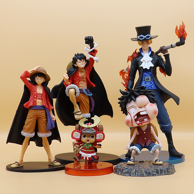 Hang One Piece Anime Peripheral Big Garage Kits Model Furnishing Articles Tide Play Kimono Fighting Version Baijing Luffy Art Sauron