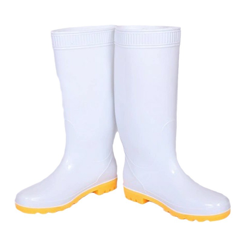 SOURCE Manufacturer Rain Shoes Rain Boots PVC Boots for Food Making Food Factory Work Boots High Tube PVC Rain Boots Farm Rain Shoes