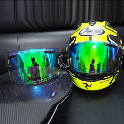 arai 头盔镜片rx7x xd ne0rx-7x 电镀镜片日夜通用镜片极光防雾贴