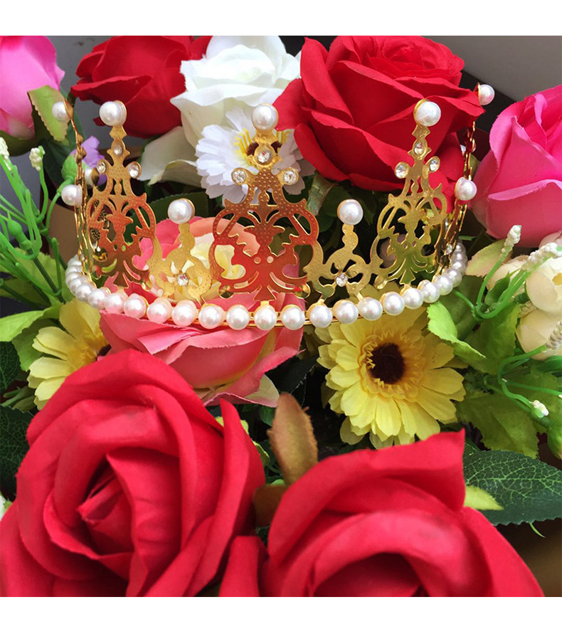 批发皇冠鲜花装饰配件花束装扮材料鲜花包装配饰花艺包花用品饰品