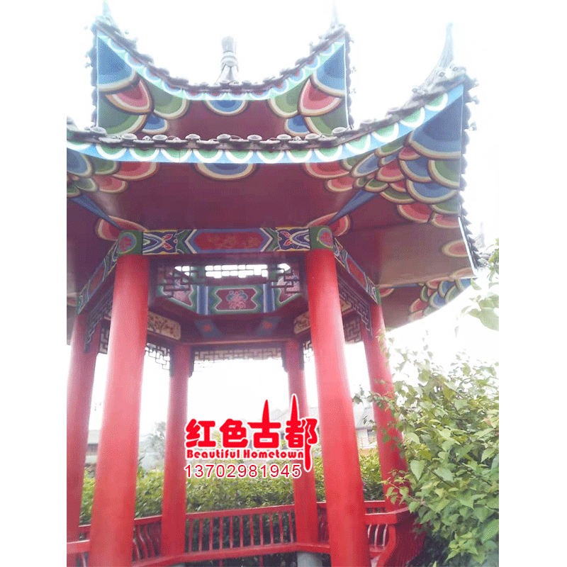 水泥六角亭,古,施工图(第4页)_大山谷图库