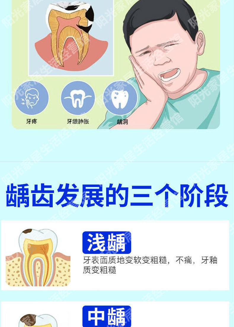 【一刷补牙洞】修复蛀牙虫牙龋齿除渍口臭家庭实惠装牙膏