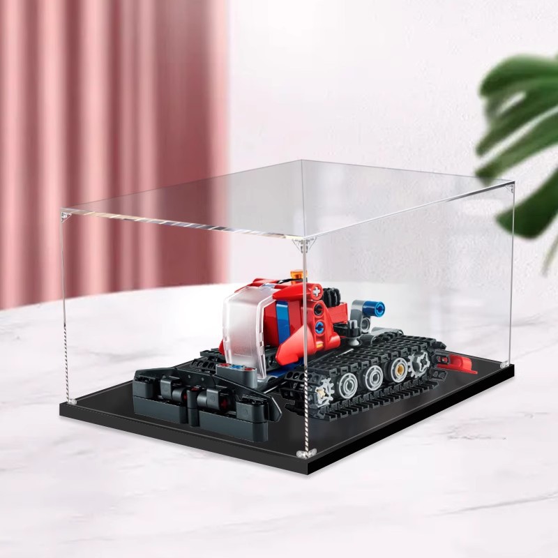 适用乐高42148科技系列威力扫雪车亚克力展示盒 防尘盒手办收纳盒