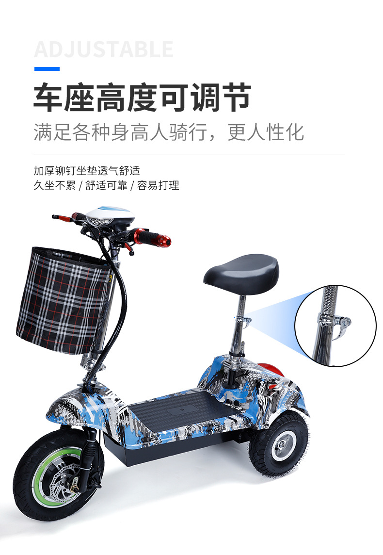 新款小海豚电动车小型电瓶车男女士代步车简易折叠车锂电池批发