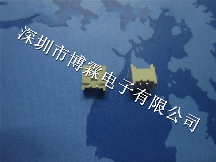 针座1.25MM间距 2PAW 90度插件弯针连接器