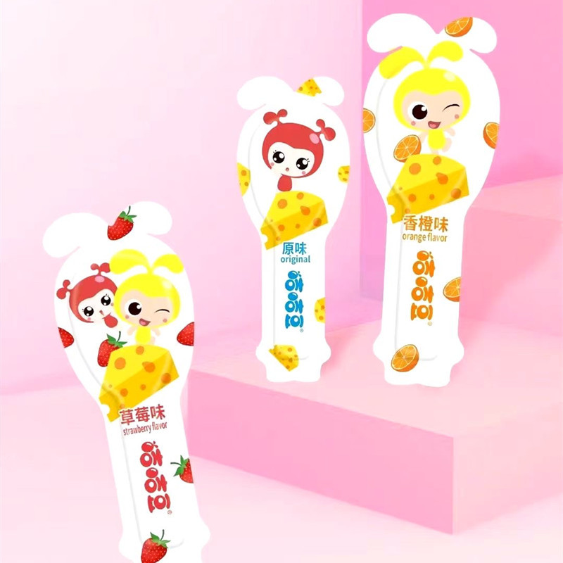 咭咭豆奶酪棒可爱糖果礼物即食草莓水果味软糖吉吉豆儿童休闲零食