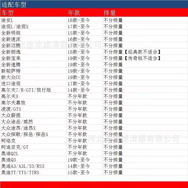 适用大众探歌探岳高尔夫7嘉旅迈腾B8途观L途安凌度明锐空调滤芯