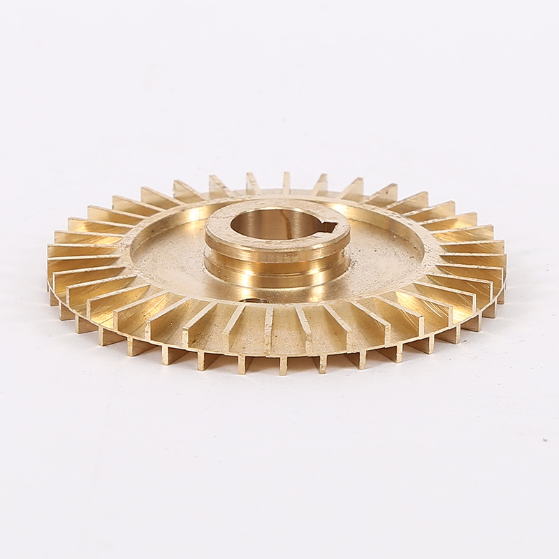 家用自吸泵叶轮 增压管道泵键槽qb60水泵铜叶轮 双面水泵配件