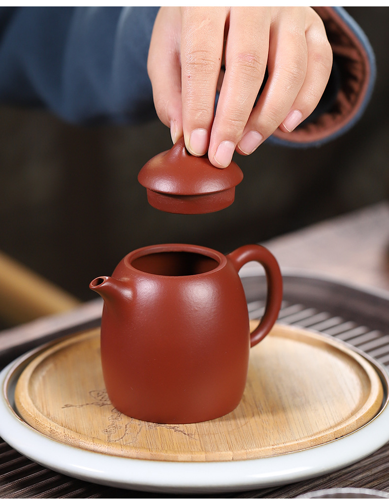 现货一件代发宜兴茶具徐玉凤大红袍秦权180ml功夫茶壶批发紫砂壶