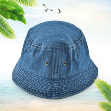 厂家批发 户外透气遮阳帽夏季遮阳帽防晒帽纯色宽檐平顶渔夫帽