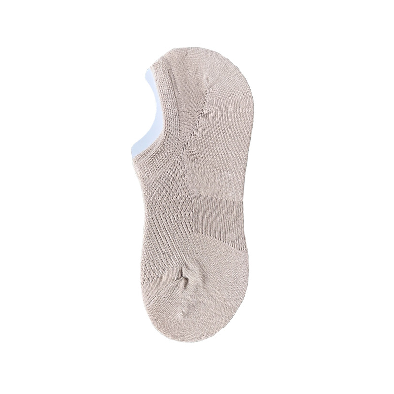 Women's Invisible Socks Summer Mesh Breathable Thin Pure Color Low-Cut Liners Socks Combed Cotton Short Tube Tight Shallow Mouth Spring and Autumn Socks