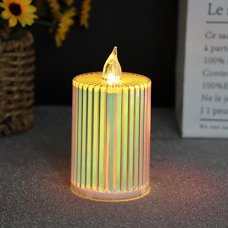 Electric Candle Lamp LED Holiday Decoration Crystal Candle Night Lamp Creative Birthday Proposal Wholesale