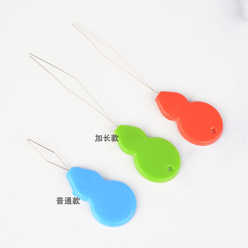 加长葫芦穿针器塑料穿针器小丝加长款 穿线器老人穿针工具 1g