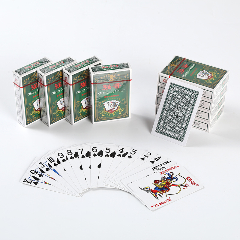 整箱包邮100副强哥518型号扑克牌便宜批发整箱10副比赛扑克纸牌