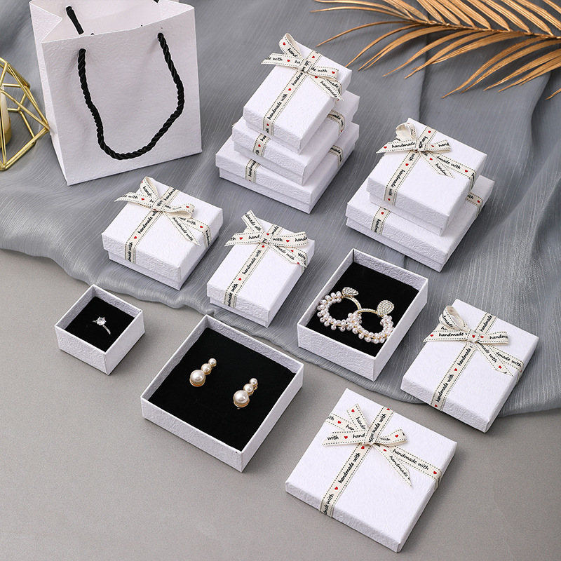 Jewelry Box Bracelet Necklace Ring Stud Earrings Gift Packaging Box Ornament Storage Box Gift Box Wholesale
