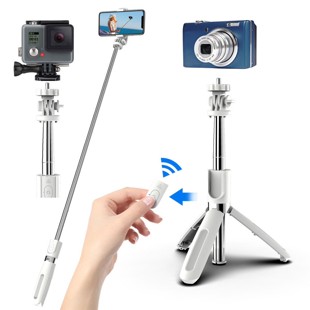 Mobile Phone Bluetooth Selfie Stick Extension Belt Fill Light Mini Handheld Tik Tok Live Stream Integrated Desktop Tripod Bracket