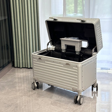 全铝镁合金行李箱女男旅行摄影拉杆箱万向轮相机登机箱金属机长箱