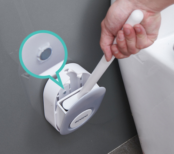 Wall-Mounted Toilet Brush