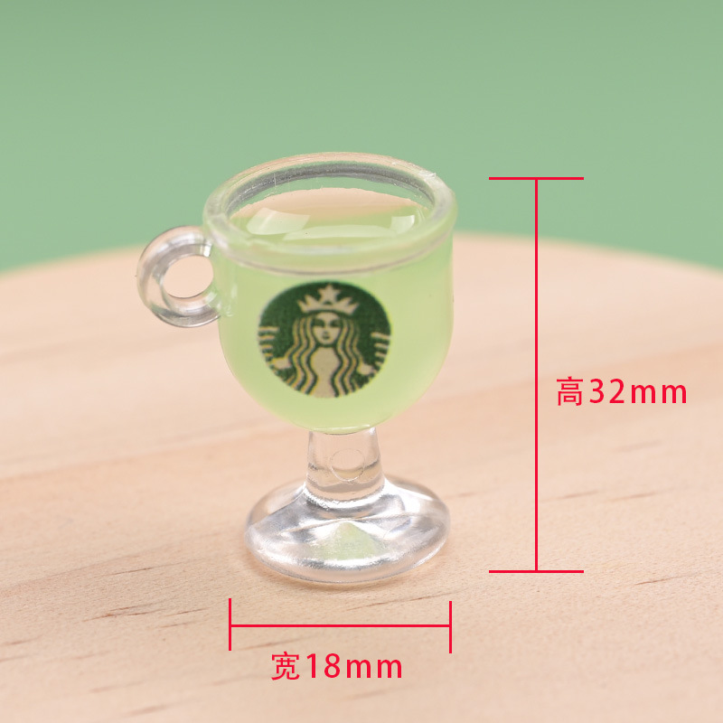 Mini Starbucks Cup DIY Ornament Accessories Wholesale Stationery Box Phone Case Hair Accessories Hairpin Refridgerator Magnets Accessories