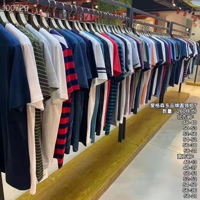 库存服装尾货处理杂款大码男士夏季短袖t恤商特卖场地摊赶集批发