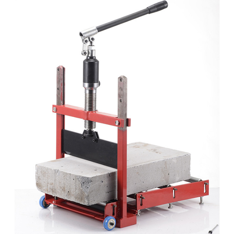 手动加气块切砖机泡沫砖轻质砖压砖机建筑工地用手压切割机液压型