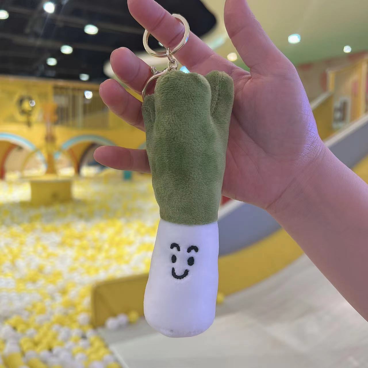 Tiktok Same Creative Cartoon Funny Garlic Green Chinese Onion Ginger Pepper Plush Hang Decorations Keychain Doll Plush Toys