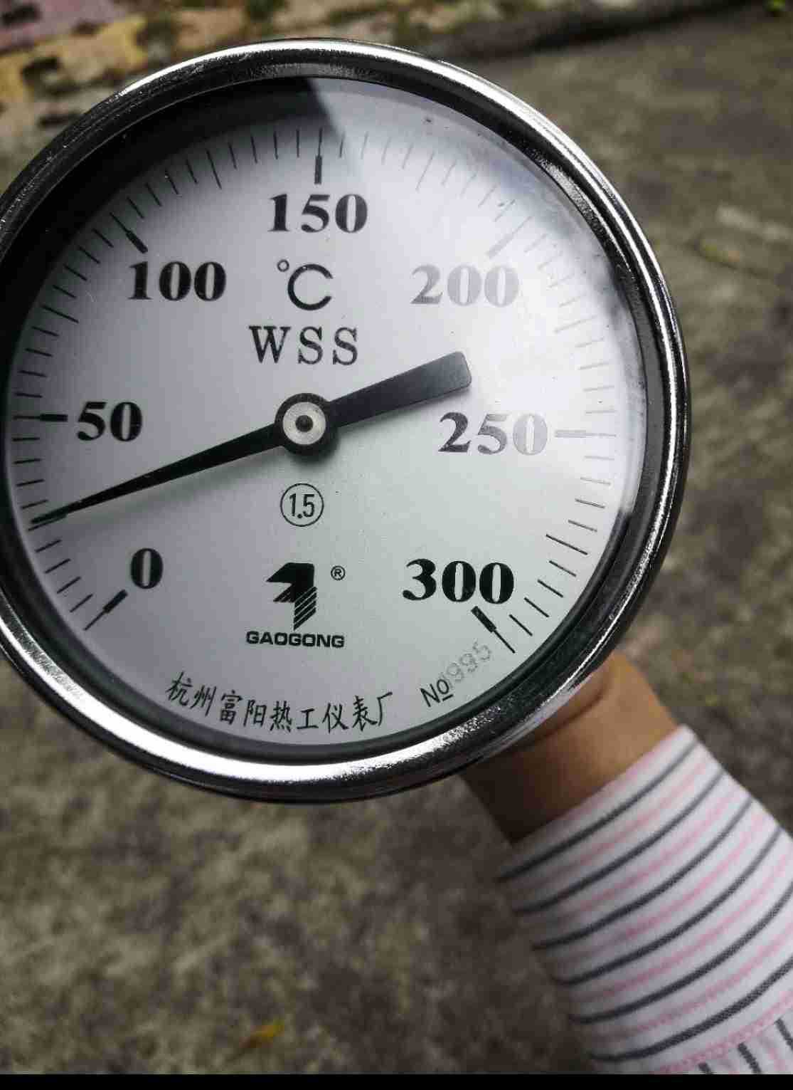 杭州富阳热工双金属温度计 指针温度表锅炉仪表 wss-411 401