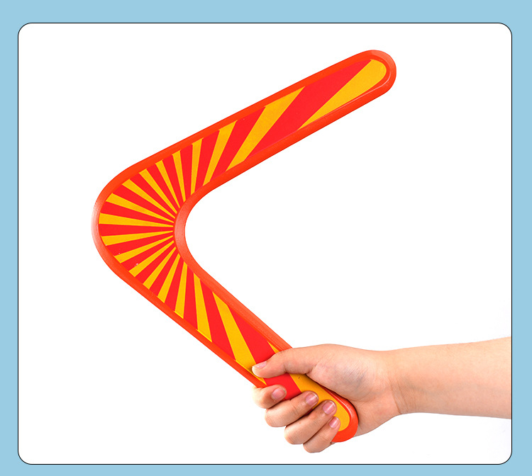 新款木制回旋飞镖亲子互动运动比赛v型便携式彩色 飞镖幼儿童礼物