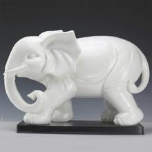 陶瓷大象摆件一对特大号风水招财镇宅吉祥象工艺品办公室开业礼品