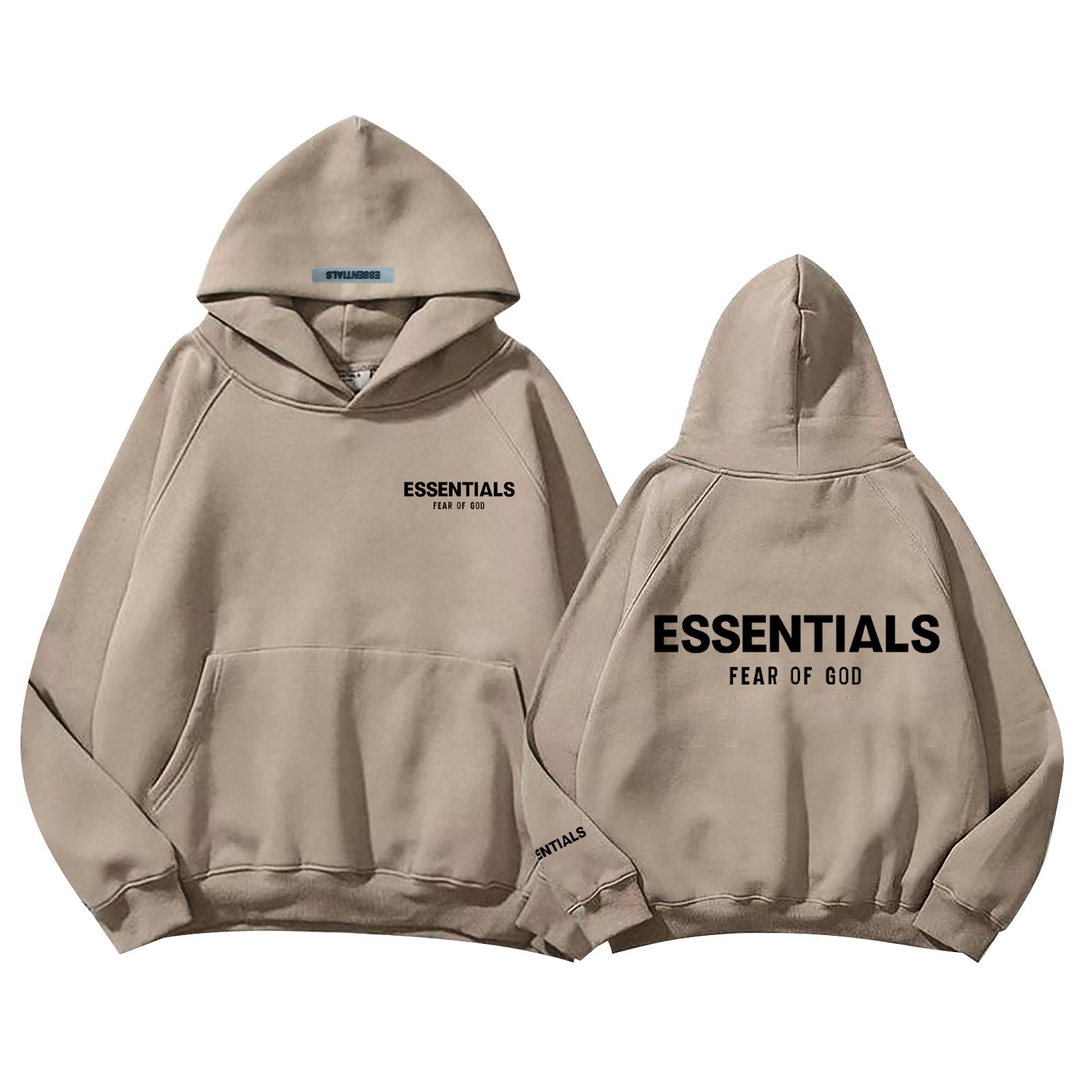 essentials欧美潮牌男女秋冬连帽卫衣hoodie时尚休闲双层帽外套