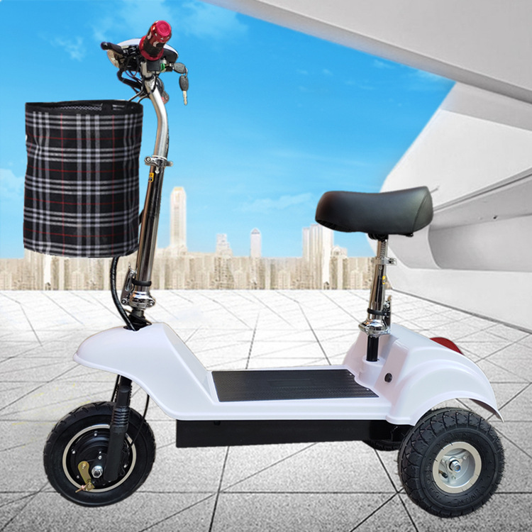 电动三轮车迷你老款小型代步车成年可折叠三轮电瓶车接送孩子代步