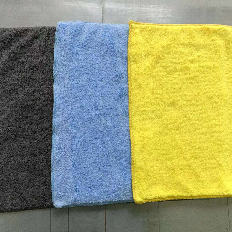 高档经编高低毛擦车巾 跨境批发汽车内饰清洁不伤车漆的洗车毛巾