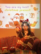 跨境韩国ins圣诞投影灯韩国ins风小红书氛围投影仪抖音外贸礼物
