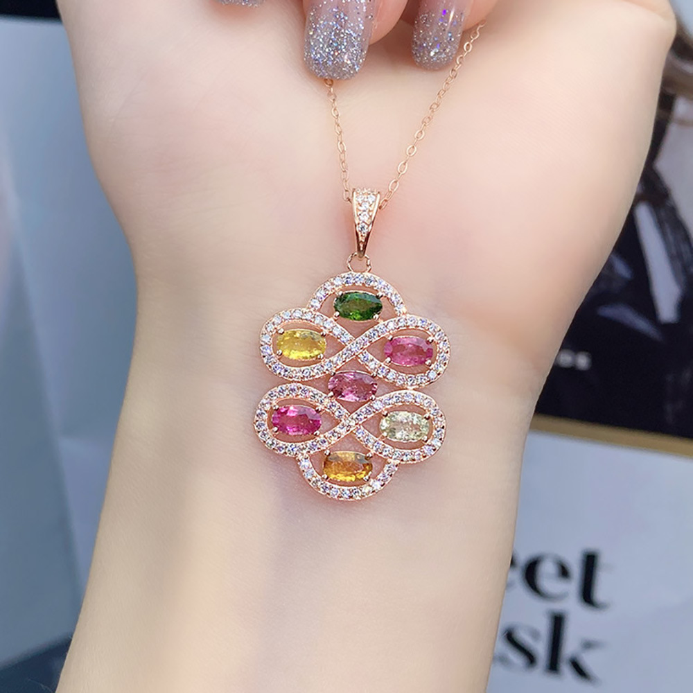 巴西碧玺碧玺项链