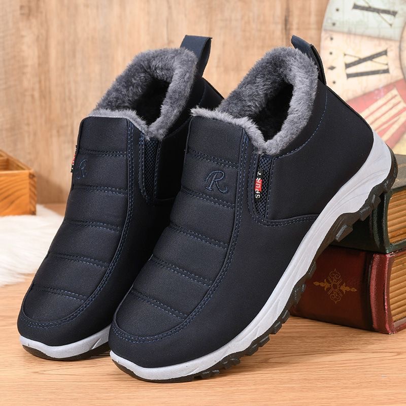 Thickened Fleece-lined Autumn and Winter Snow Cotton Boots Warm Boots Men's Women's Cotton Shoes Cotton Boots Old Beijing Parents Snow Boots