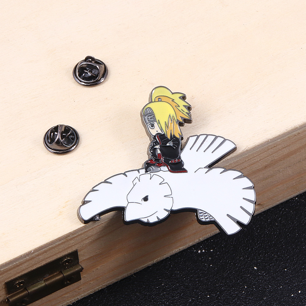 迪达拉胸针 木叶村周边  晓之青龙 晓组织迪达拉徽章 宇智波佐助