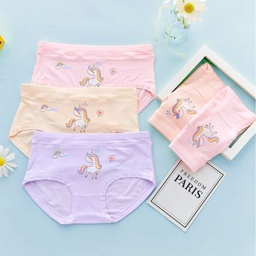 儿童三角裤内裤女童内裤冰丝棉大童学生小女孩三角内裤不夹屁薄