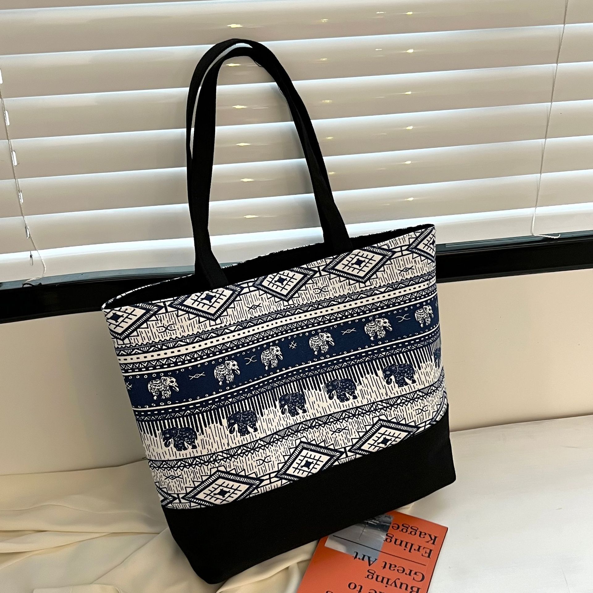 民族风帆布包 跨境新马泰时尚休闲单肩斜挎包 夏季清凉帆布托特包