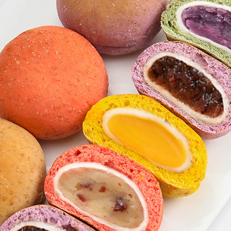 【吃胖了包退】进龙全麦夹心麻薯欧包面包抗饿健身代餐刷脂肪