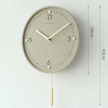 geekcook北欧挂钟轻音客厅墙钟创意时钟家用个性挂表简约现代钟表