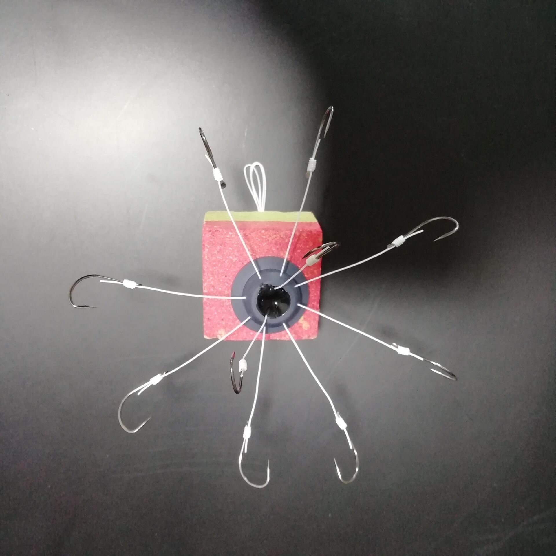 翻板钩 飞钩 特硬线钱塘江专用八爪飞钩方块饵专用鲢鱼钩十副装