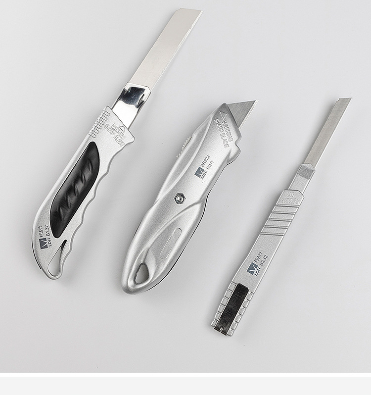 利达行美工刀文具大号锌合金不锈钢介刀ldh-br322 b232 b237