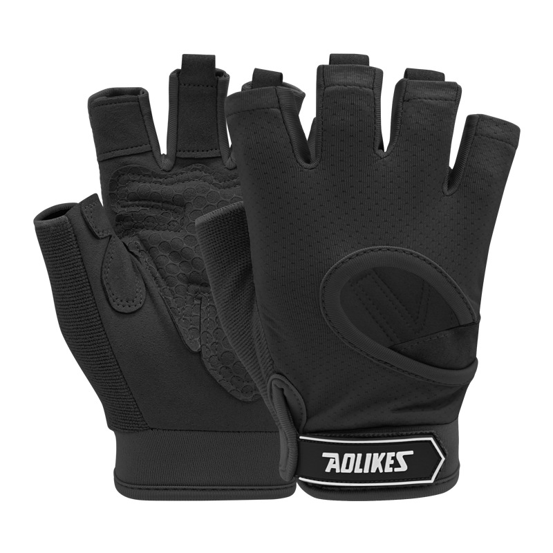 Sports Half-Finger Riding Gloves Fitness Pull-up Non-Slip Breathable and Wearable Hand Guard Tiger Mouth Thickened Gloves in Stock